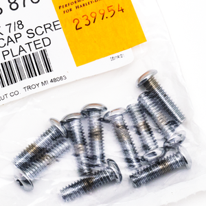 Surtido de tornillos Torx de cabeza botón con acabado cromado brillante