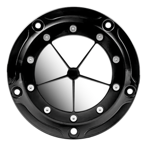Portadas de primaria Cult-Werk Derby color negro para motor Milwaukee Eight