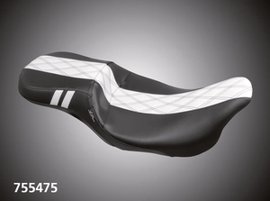 Asiento Le Pera Outcast 2-up negro para Harley Touring