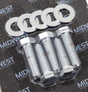 Kit de tornillería cromada para corona y polea trasera de motocicleta