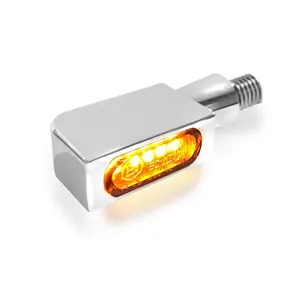 Intermitente micro-LED Blokk-Line de color negro con carcasa compacta