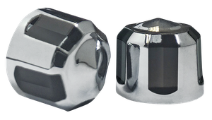 Tapones de tornillos Ciro negros para motocicleta