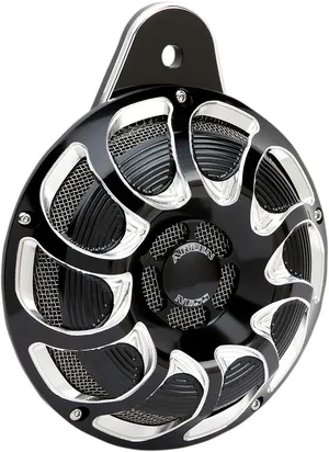 Claxon estilo billet cromado para motocicleta Harley-Davidson