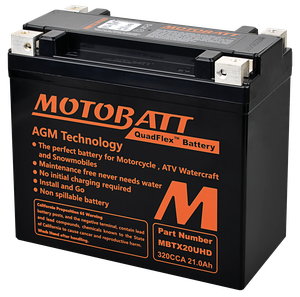 Batería Motobatt AGM Quadflex para motos Harley-Davidson, Indian y Victory