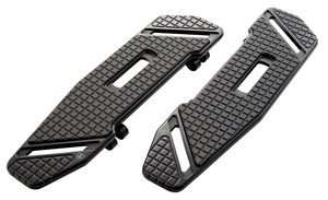 Par de plataformas traseras negras Arlen Ness modelo Speedliner