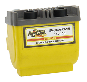 Bobina de encendido ACCEL Super HEI negra con conectores eléctricos