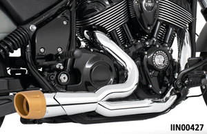 Escape 2 en 1 Combat Fluted instalado en Indian PowerPlus Thunderstroke