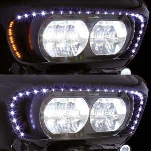 Ciro Road Blades instalados en el carenado de una Harley-Davidson Road Glide