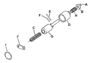 Juego de reparación de émbolo de solenoide para motor de arranque 1965-1988