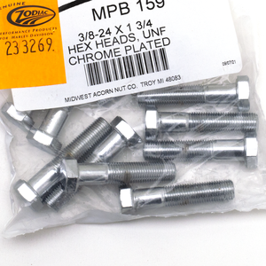 Surtido de tornillos Allen con acabado cromado para motocicletas americanas