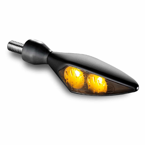 Par de intermitentes micro forma rombo Kellermann color negro