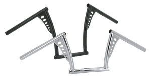 Manillar Ape Hanger Tomahawk negro de 1 pulgada de diámetro