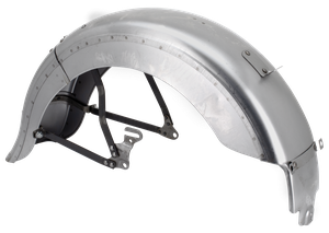 Guardabarros trasero negro para motocicleta Harley-Davidson 45ci