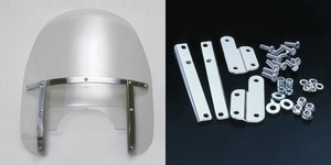 Pantalla de viento National Cycle Heavy Duty instalada en una motocicleta Harley-Davidson Touring