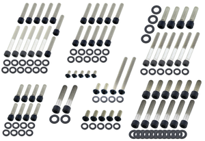 Kit de tornillos de transmisión en acero inoxidable negro para motocicleta