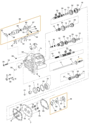 Conjunto de piezas de transmisión para motor Big Twin de 5 marchas modelo 1994-2006