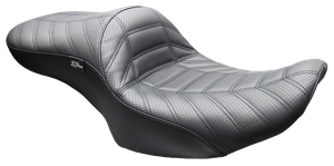 Asiento Le Pera Maverick Indy negro para motocicleta Harley Touring