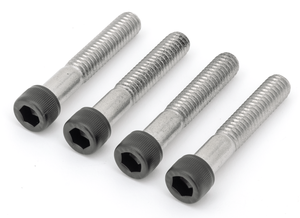 Kit de tornillos de acero inoxidable negro para guardabarros delantero de motocicleta