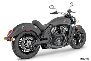 Escape Shorty 2 en 1 instalado en Indian Scout