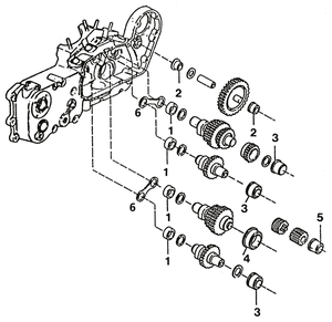 Juego de casquillos y rodamientos para árboles de levas de motor