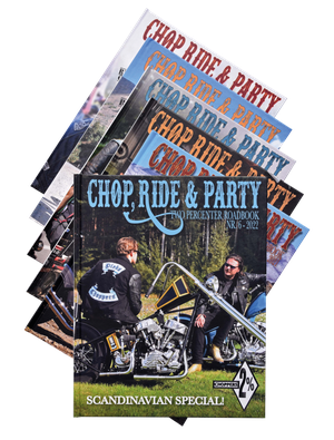 Roadbooks Chop Ride & Party de Dos Porciento para motocicleta