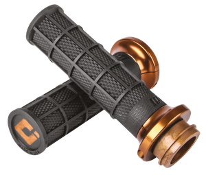 Puños deslizantes ODI Hart-Luck Lock-On con textura Full-Waffle