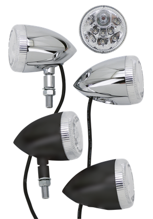Conjunto de luces LED Pathfinder para intermitentes, piloto trasero y freno en acabado negro