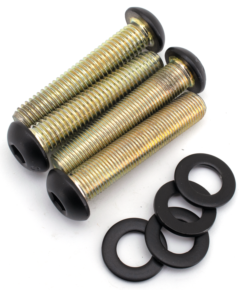 Kit de tornillos de acero inoxidable negro para amortiguador de motocicleta