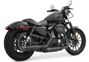 Escape slip-on racing negro para motocicleta Harley-Davidson