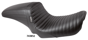 Asiento Le Pera Kickflip negro para motocicleta Harley-Davidson Dyna