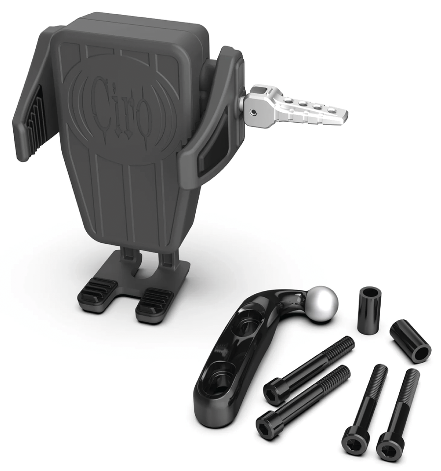 Kit montaje cámara y teléfono inteligente Ciro para moto