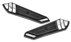 Par de plataformas Superlight PM color negro mate para motocicleta