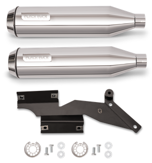 Silenciosos Black Duck color negro para motocicleta Harley-Davidson Softail