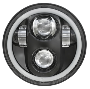 Faro LED con anillo halo de 5 3/4 pulgadas para motocicletas Harley-Davidson