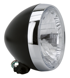 Faro circular de 7 pulgadas con soporte de montaje inferior para motocicleta