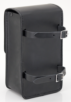 Bolsa trasera tipo sissy bar de cuero negro de la marca Texas Leather