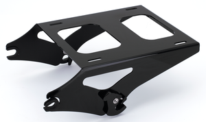 Par de soportes desmontables para equipaje Tour-Pak instalados en motocicleta