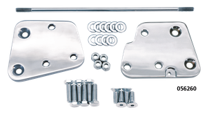 Kits de extensión de plataformas instalados en una motocicleta Harley-Davidson Softail