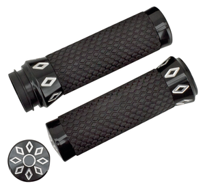 Par de puños Genuine Zodiac Argyle con patrón argyle para motocicleta
