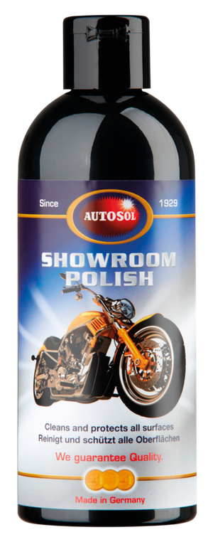 Frasco de pulido de exposición Autosol para mantenimiento de piezas de motocicleta