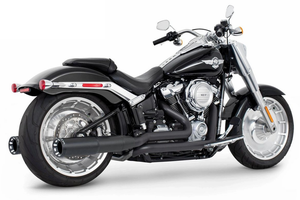 Escape doble True Duals con diseño escalonado para motocicleta Harley-Davidson