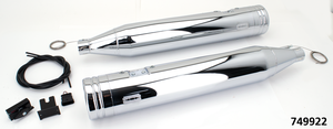 Tubos de escape ajustables MCJ montados en motocicleta Harley Touring