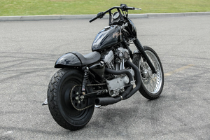 Manillar The Jim de Burly instalado en motocicleta