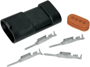 Conjunto de conectores de acoplamiento eléctrico para motocicletas