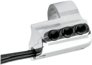 Interruptor de manillar acabado billet negro estilo Contour