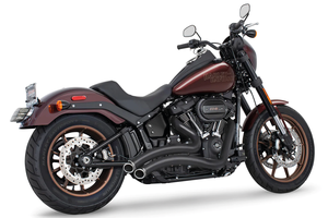 Manillar custom estilo curvedo acabado oscuro para motocicleta americana
