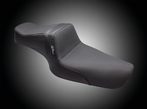Asiento estilo Le Pera Tailwhip negro para Harley-Davidson Sportster