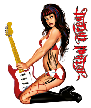 DISEÑOS Y PEGATINAS PARA DEPOSITOS "BIKE TATTOOS" DE LETHAL THREAT - Ready to Rock 6"x8" — B-stock