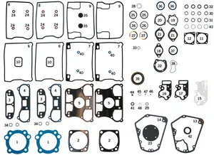 Conjunto de juntas tóricas y retenes de aceite para motor Big Twin Evolution