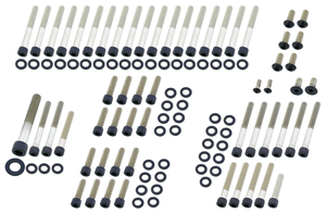 Kit de tornillos de acero inoxidable negro para transmisión de motocicleta